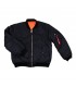 MA-1 BOMBER FLIGHT JACKET noir