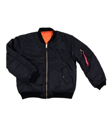 MA-1 BOMBER FLIGHT JACKET noir