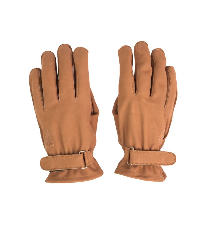 By City Texas leather gloves brown