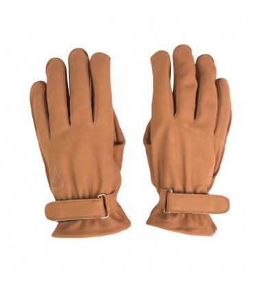 Leder handschuhe By City Texas braun