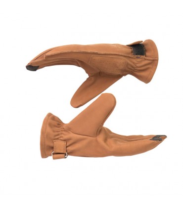 Leder handschuhe By City Texas braun