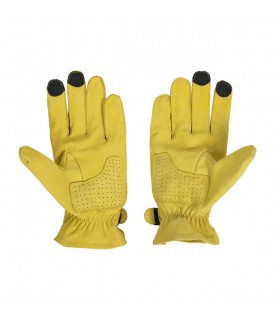 Gants en cuir By City Texas jaune