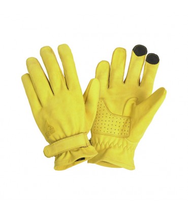 Guanti in pelle By City Texas giallo