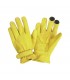 Gants en cuir By City Texas jaune