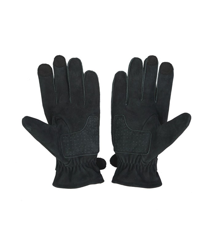 By City Texas leather gloves black