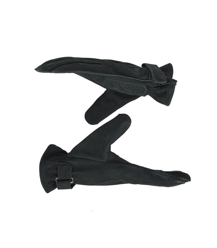 By City Texas leather gloves black
