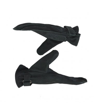 Leder handschuhe By City Texas schwarz