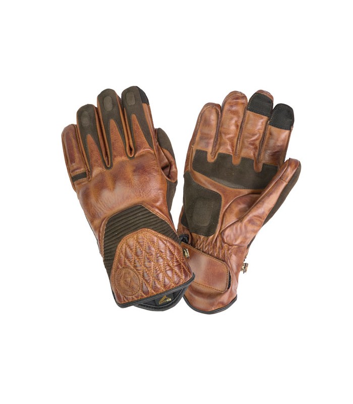 Gants en cuir By City Cafè 3 marron