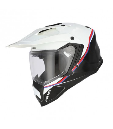 Casco Acerbis Assault bianco nero