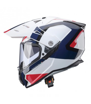 Casco Caberg Tanami Scram bianco rosso blu