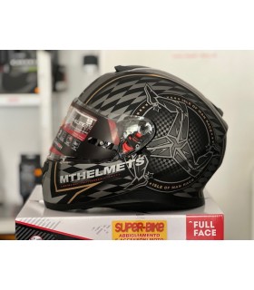 Mt Helmets Thunder 3 Sv Isle Of Man nero oro