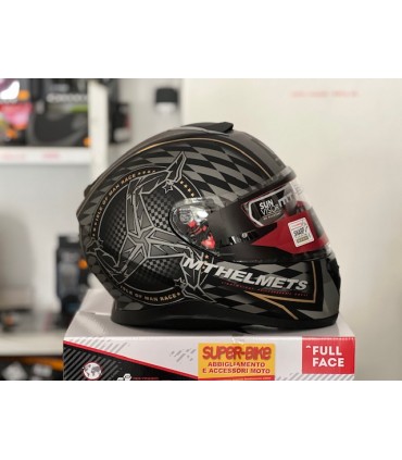 Mt Helmets Thunder 3 Sv Isle Of Man schwarz Gold