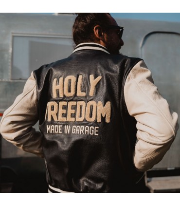 Leder jacke Holy Freedom Varsity