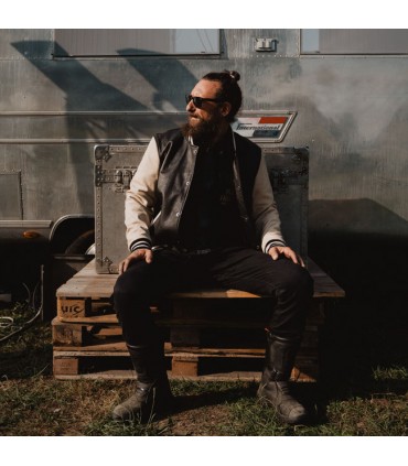 Giacca in pelle Holy Freedom Varsity