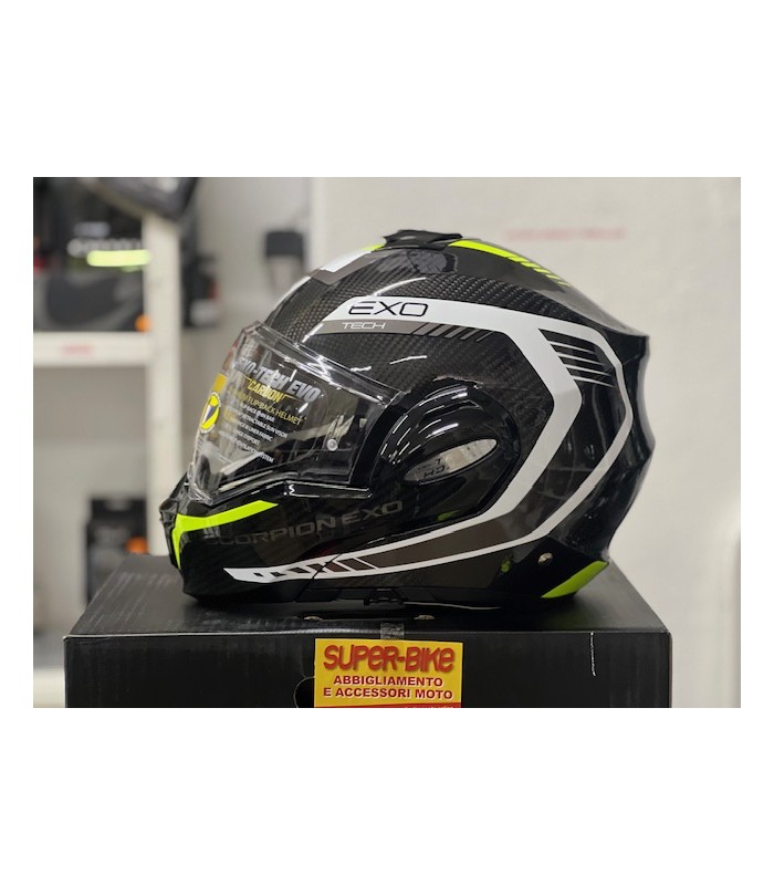 Scorpion Exo Tech Evo carbon Cosy gelb