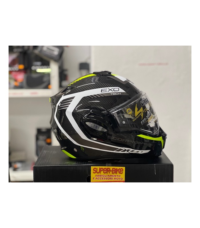 Scorpion Exo Tech Evo carbon Cosy gelb