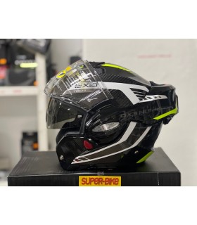 Scorpion Exo Tech Evo carbon Cosy yellow helmet