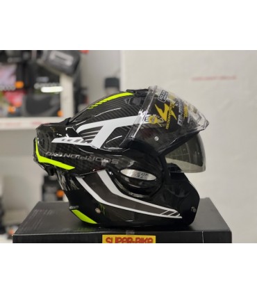 Scorpion Exo Tech Evo carbon Cosy yellow helmet
