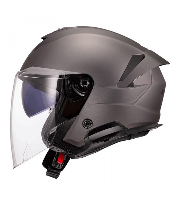 Casque jet LS2 OF618 Verso 2 titan matt