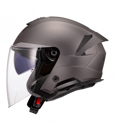 Casco jet LS2 OF618 Verso 2 titanio opaco