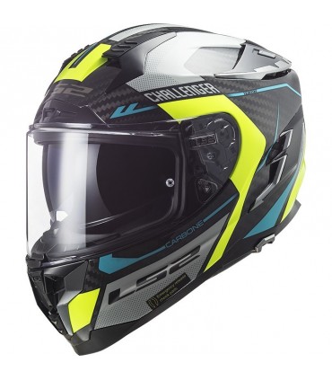 Casque LS2 FF327 Challenger Thor carbon jaune