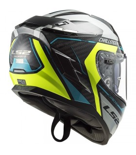 Casco LS2 FF327 Challenger Thor carbon giallo