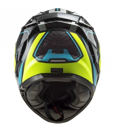 LS2 FF327 Challenger Thorn carbon yellow helmet