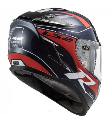 LS2 FF327 Challenger C carbon Grid blue helmet