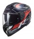 Casque LS2 FF327 Challenger C carbon Grid bleu