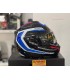 Scorpion Exo Tech Evo carbon Cosy blue red helmet