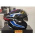 Scorpion Exo Tech Evo carbon Cosy blue red helmet