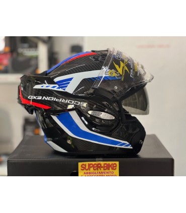 Scorpion Exo Tech Evo carbon Cosy blau rot