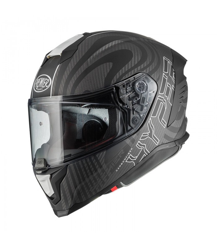 Casque moto Premier Hyper Carbon 22.06 PS 8 Bm noir