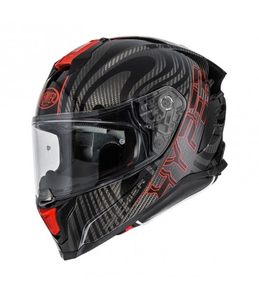 Casque moto Premier Hyper Carbon 22.06 PS 2 rouge