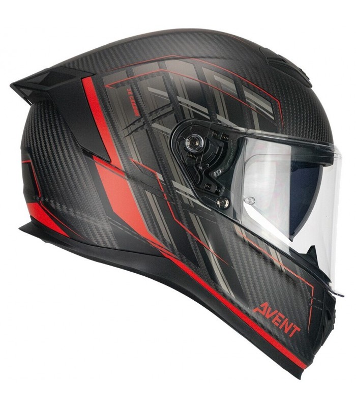 Casque intègral CGM 361G AVENT PRO Carbon rouge matt