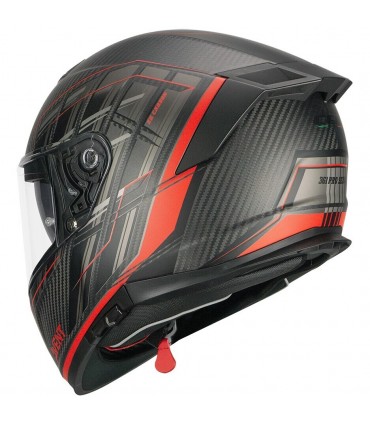 Casque intègral CGM 361G AVENT PRO Carbon rouge matt