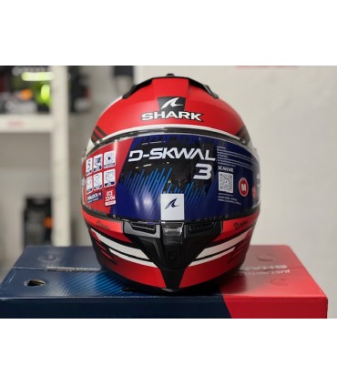 Integralhelm Shark D-Skwal 3 First Lap rot matt