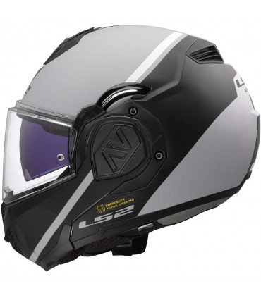 Modular helm LS2 FF606 Advant Swipe grau