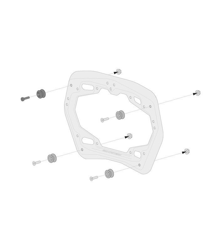 Sistema di borse laterali Sw-Motech AERO Ducati Multistrada V2 (21-24)