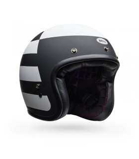 Bell Custom 500 Parlor Matte Black/White helmet