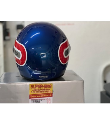 Casque HJC V10 Grape bleu rouge