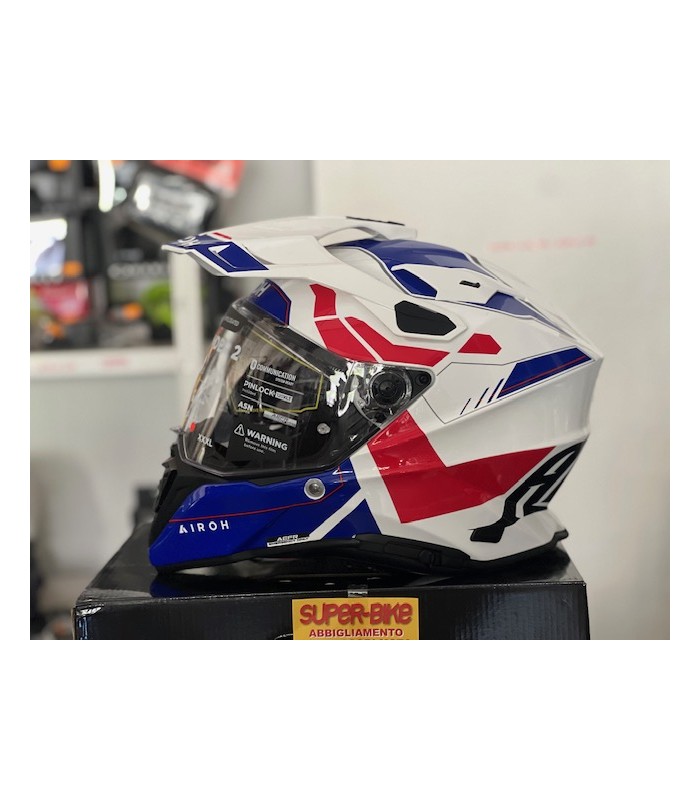 Airoh Commander 2 Reveal blue red helmet