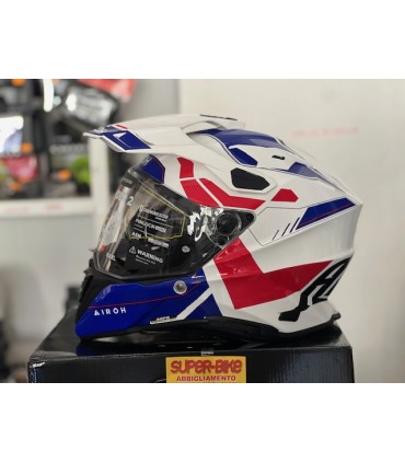Airoh Commander 2 Reveal blue red helmet