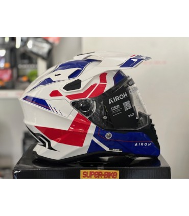 Airoh Commander 2 Reveal blue red helmet