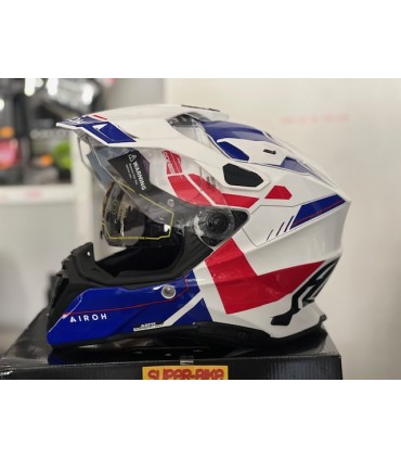Airoh Commander 2 Reveal bleu rouge