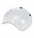 BILTWELL 3 BOTTONS BUBBLE VISOR ANTIFOG CLEAR