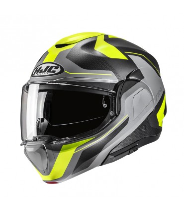 HJC F100 Bios yellow helmet