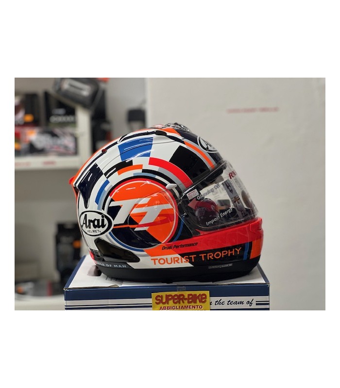 Arai RX-7V Evo Isle Of Man 2025 helmet