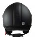 Jet helm Motocubo 722 Top Ant leder schwarz