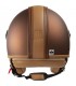 Jet helm Motocubo 722 Top Ant leder braun